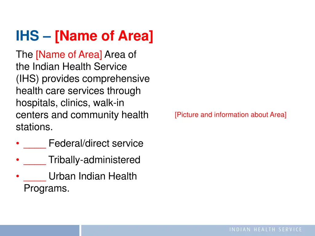 ihs name of area the name of area area
