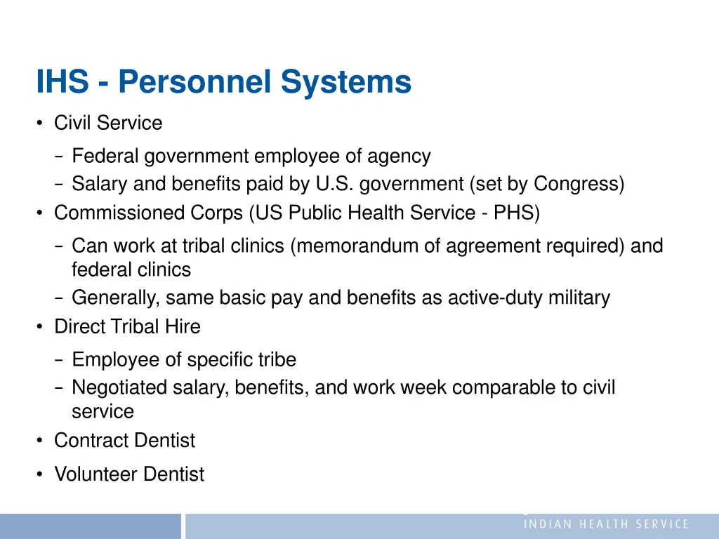 ihs personnel systems