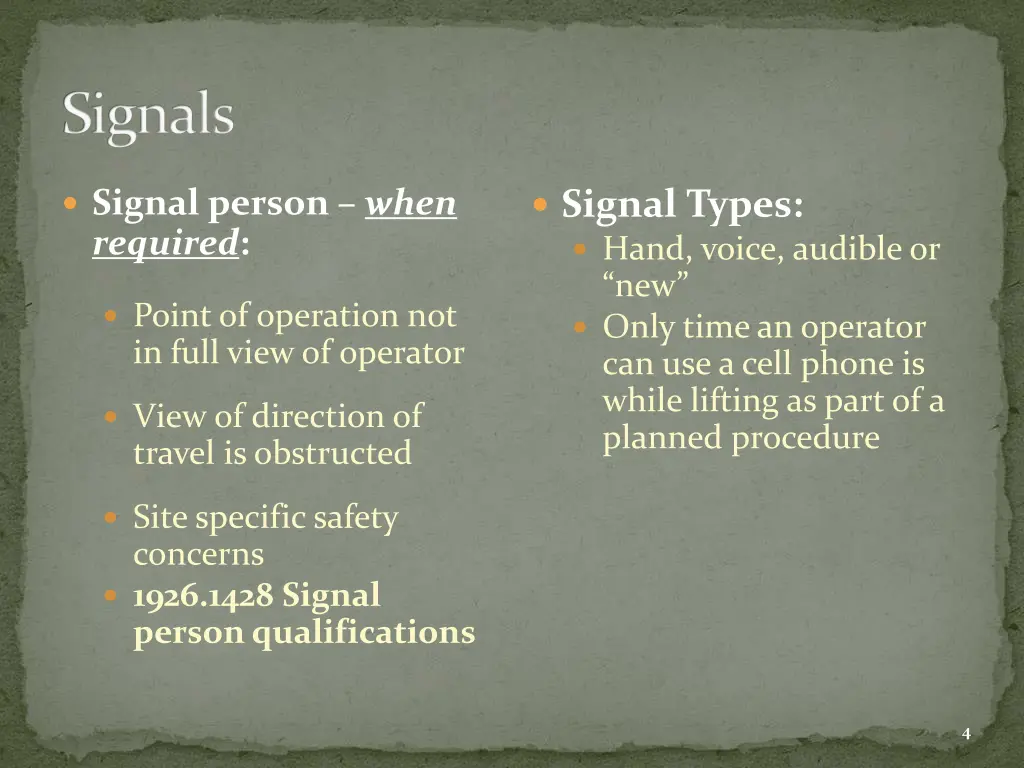 signals