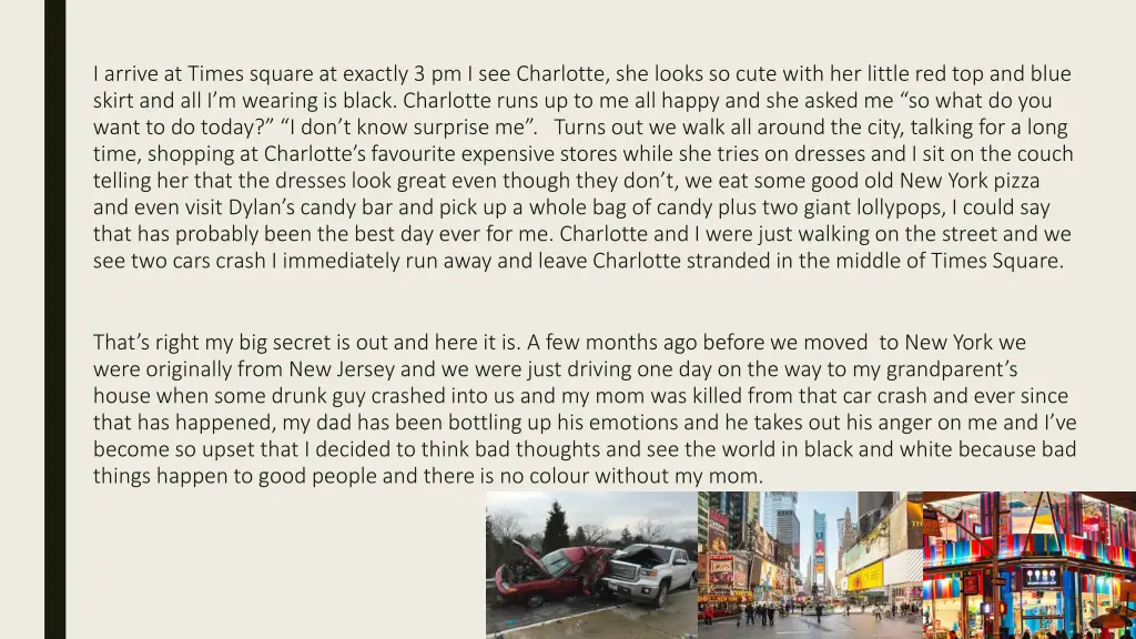 i arrive at times square at exactly