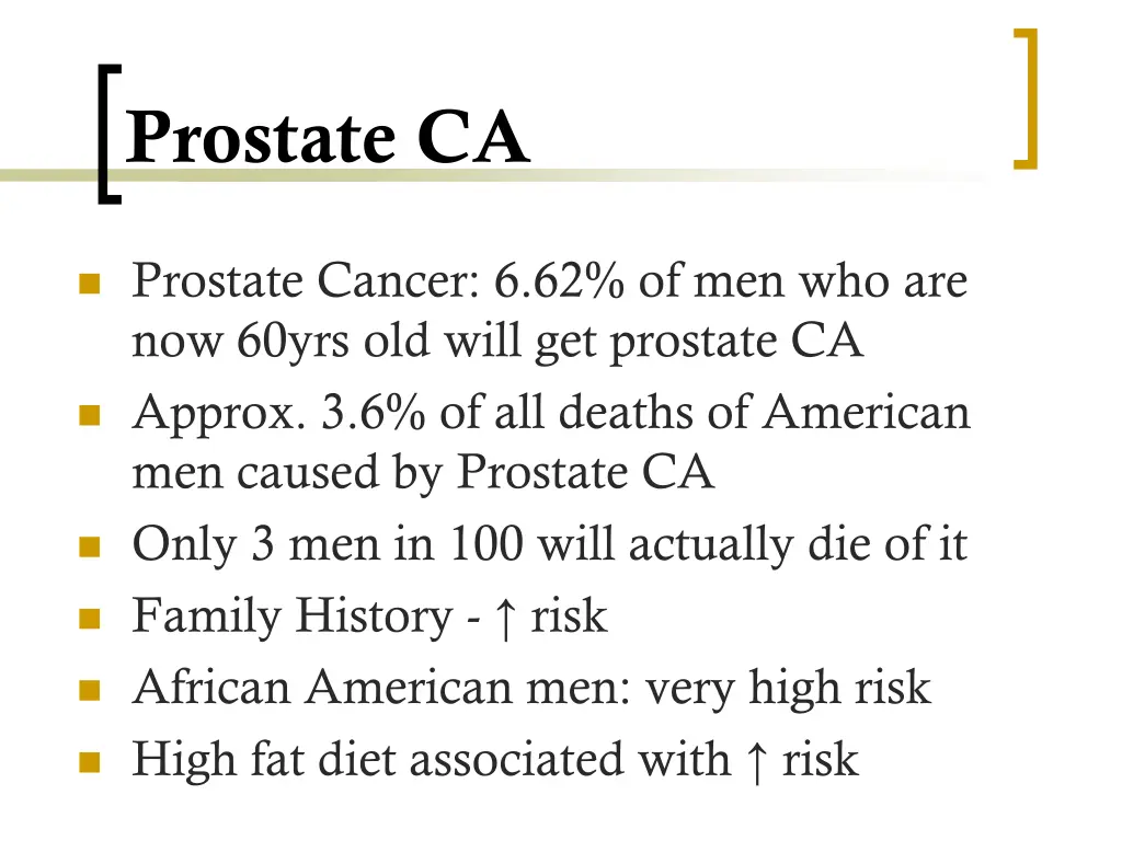 prostate ca
