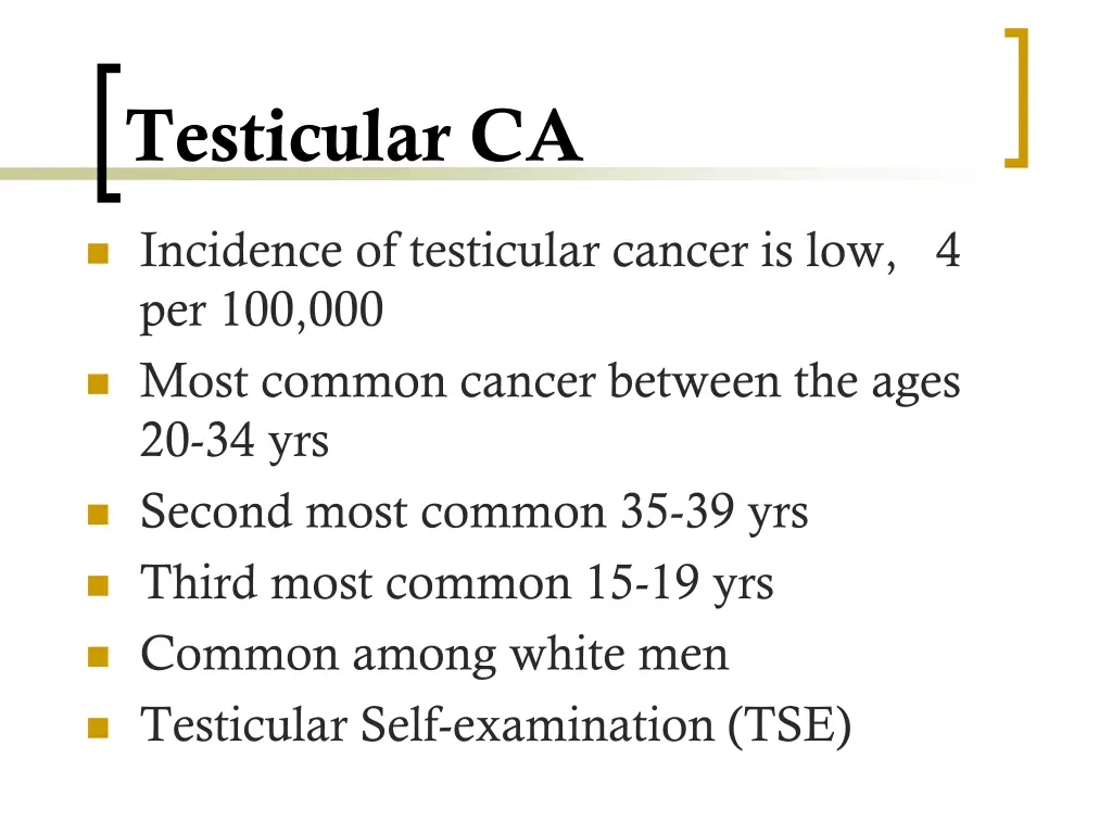 testicular ca