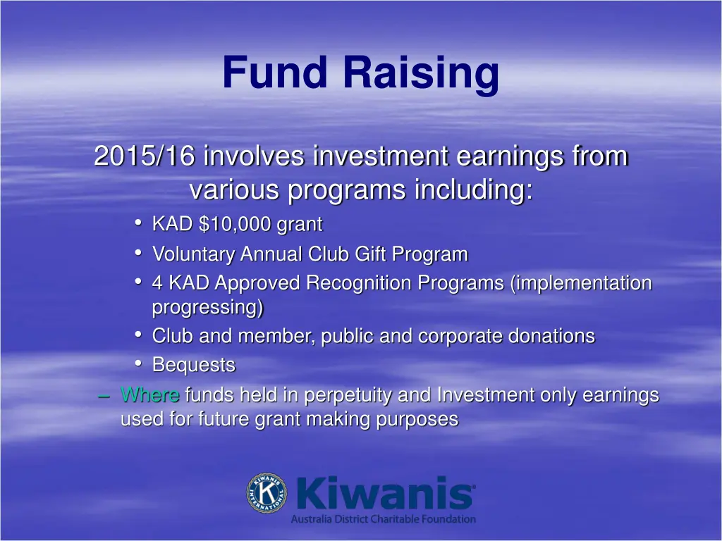 fund raising