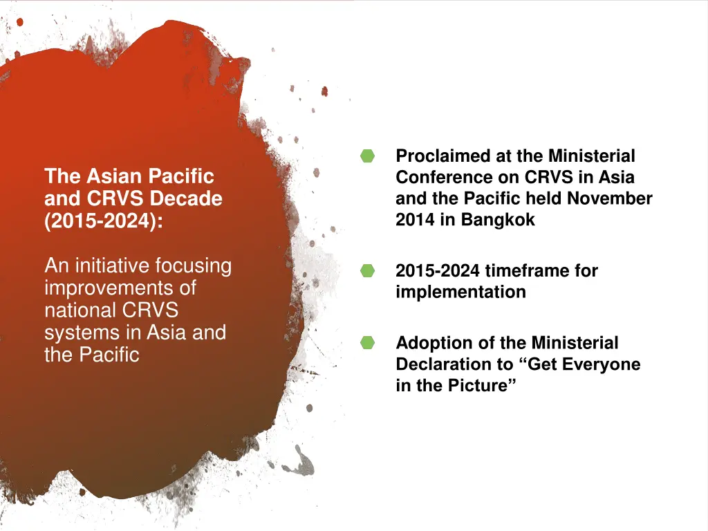 proclaimed at the ministerial conference on crvs
