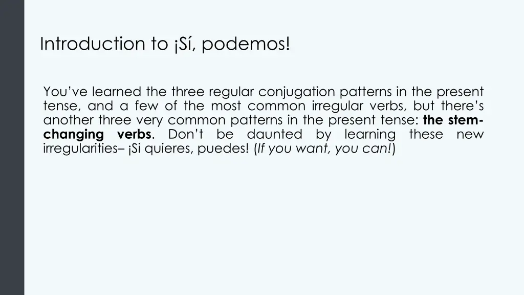 introduction to s podemos