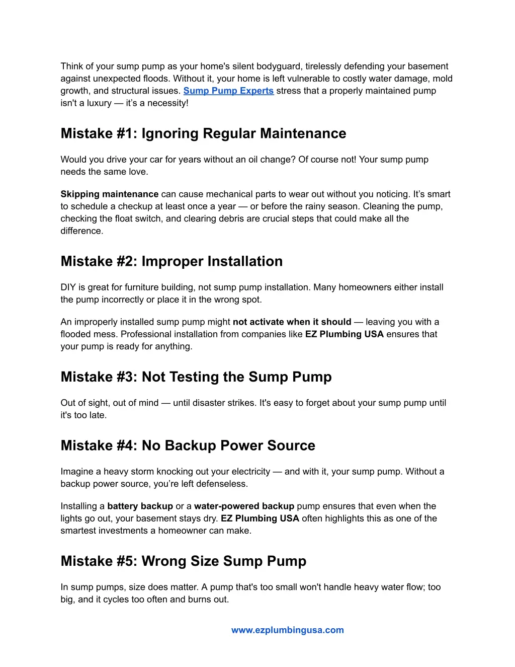 think of your sump pump as your home s silent