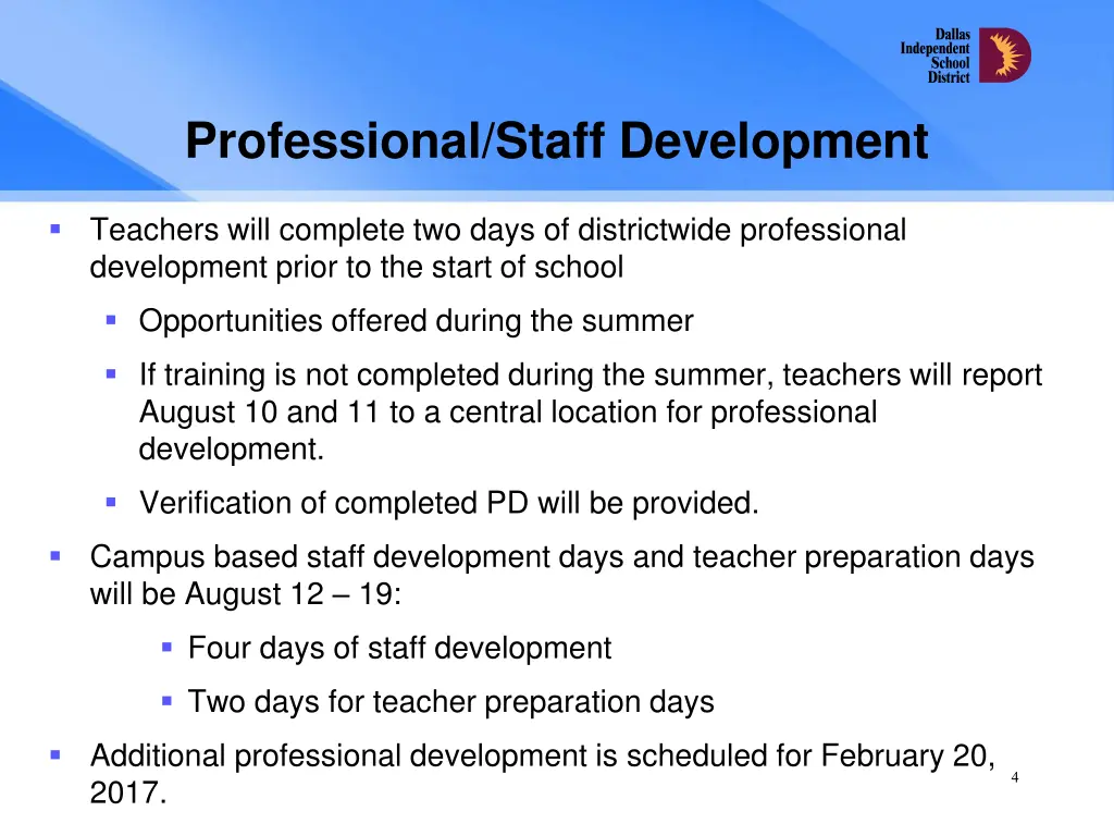 professional staff development