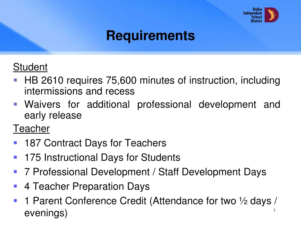 requirements