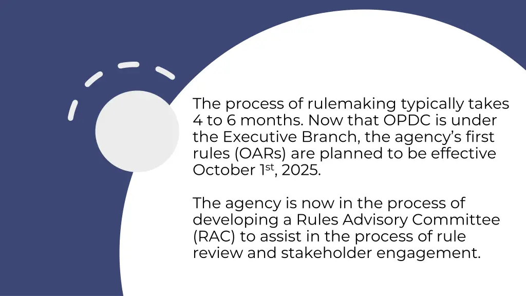 the process of rulemaking typically takes