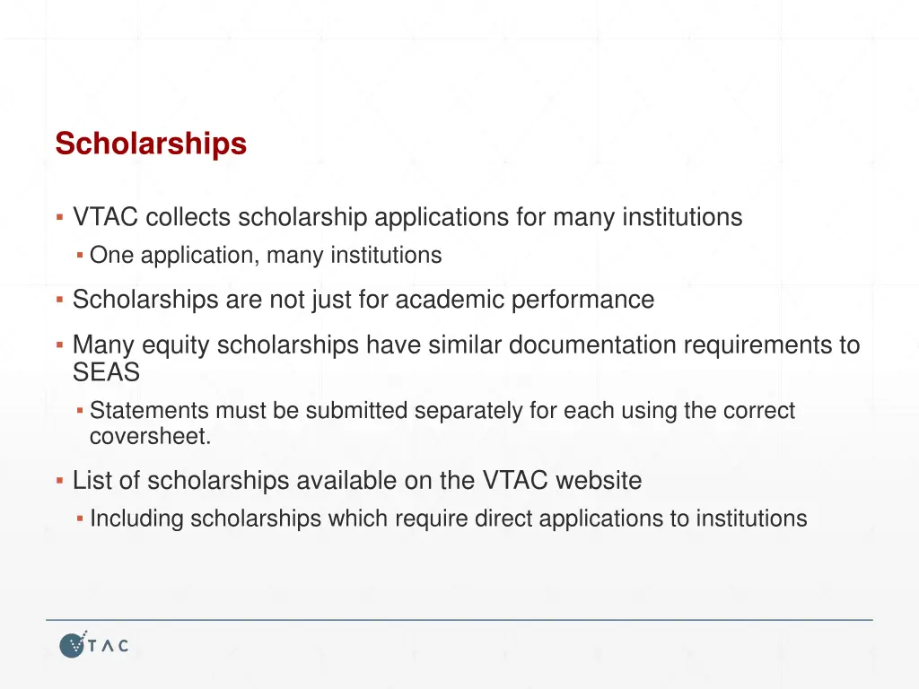 scholarships