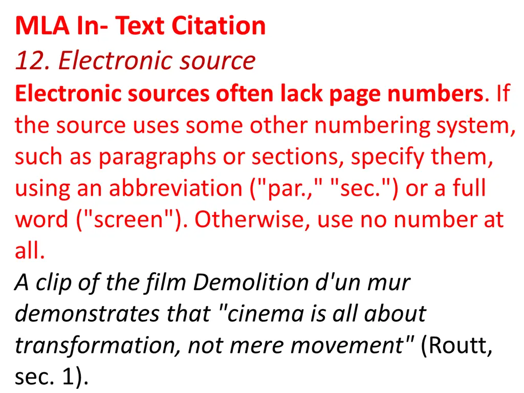mla in text citation 12 electronic source