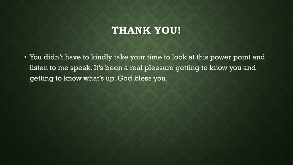 thank you