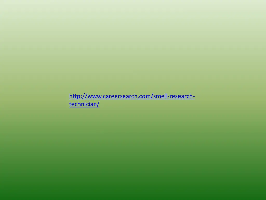 http www careersearch com smell research