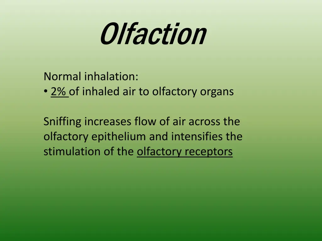 olfaction 5