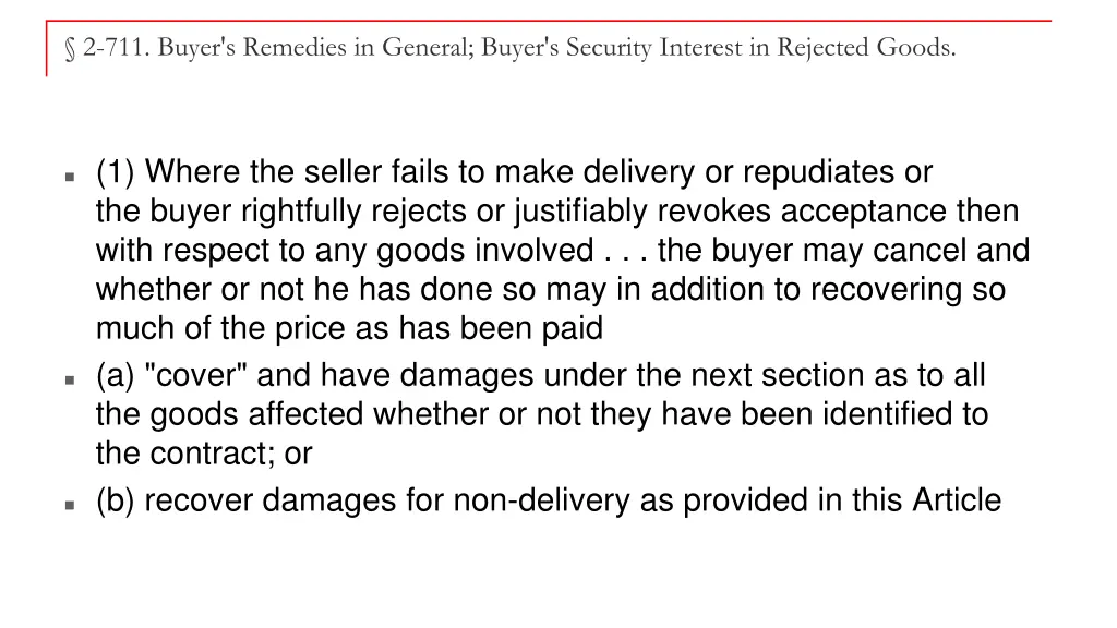2 711 buyer s remedies in general buyer