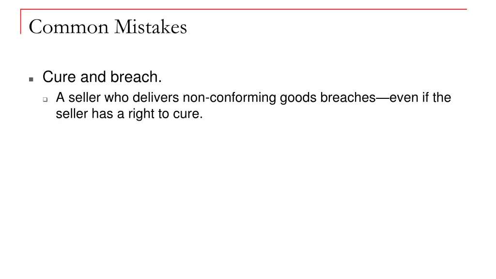common mistakes
