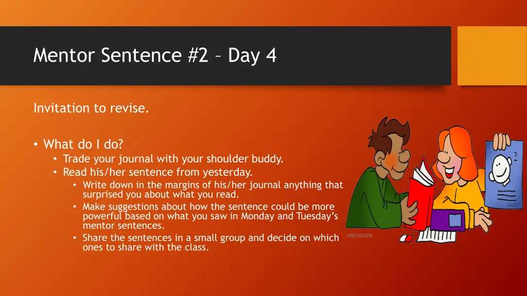 mentor sentence 2 day 4