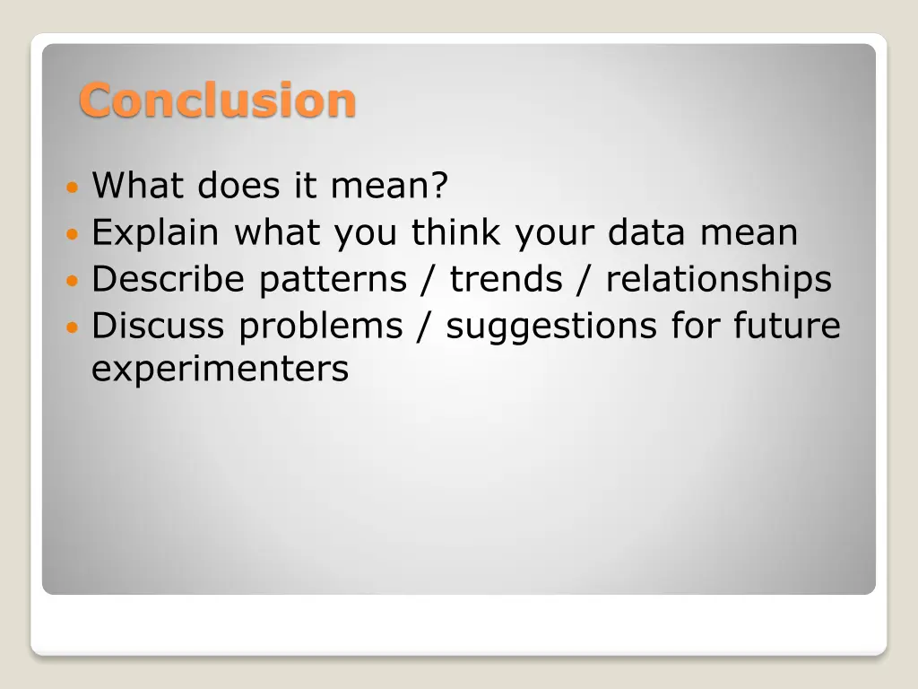 conclusion