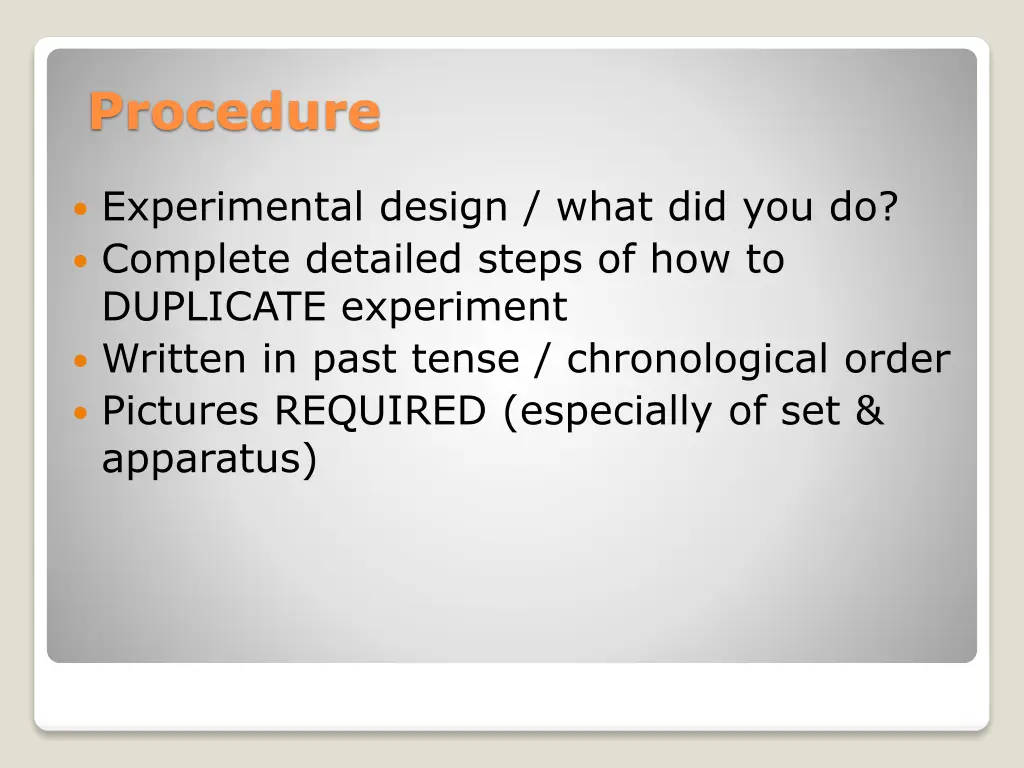 procedure