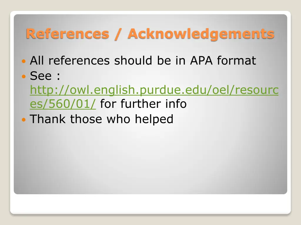 references acknowledgements