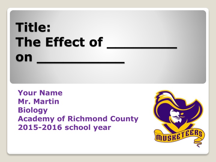title the effect of on