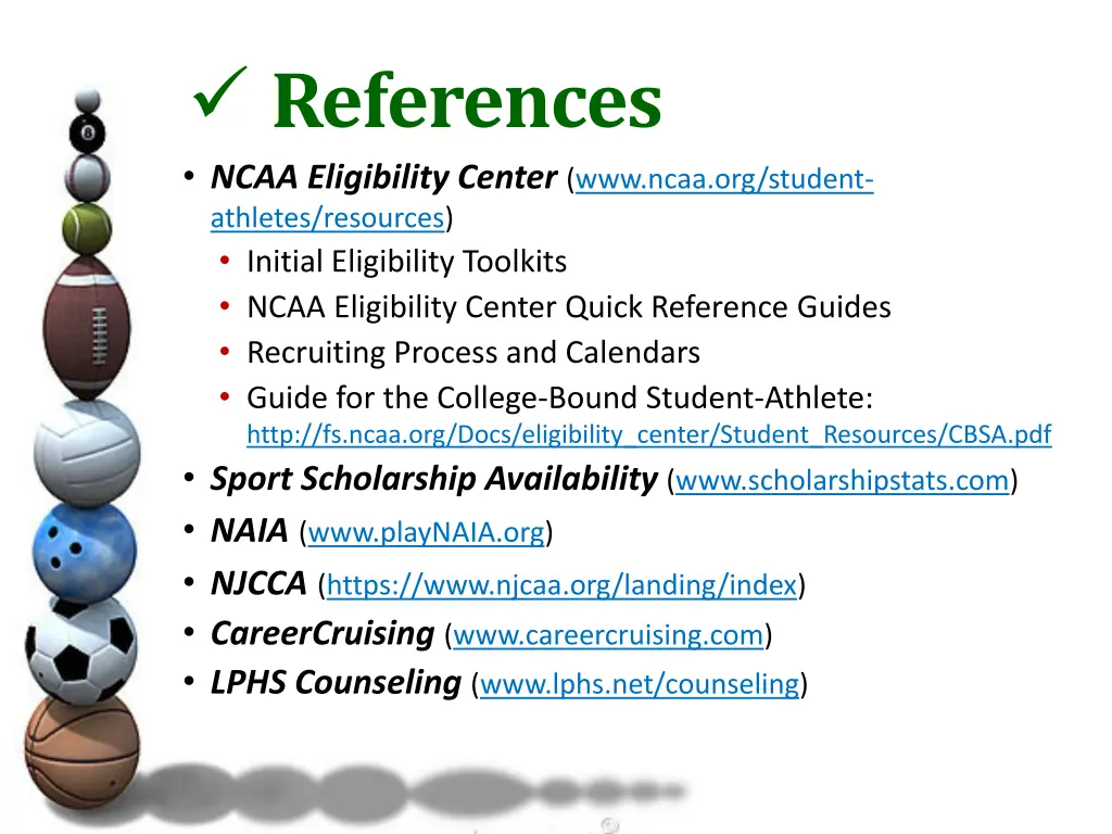 references ncaa eligibility center www ncaa