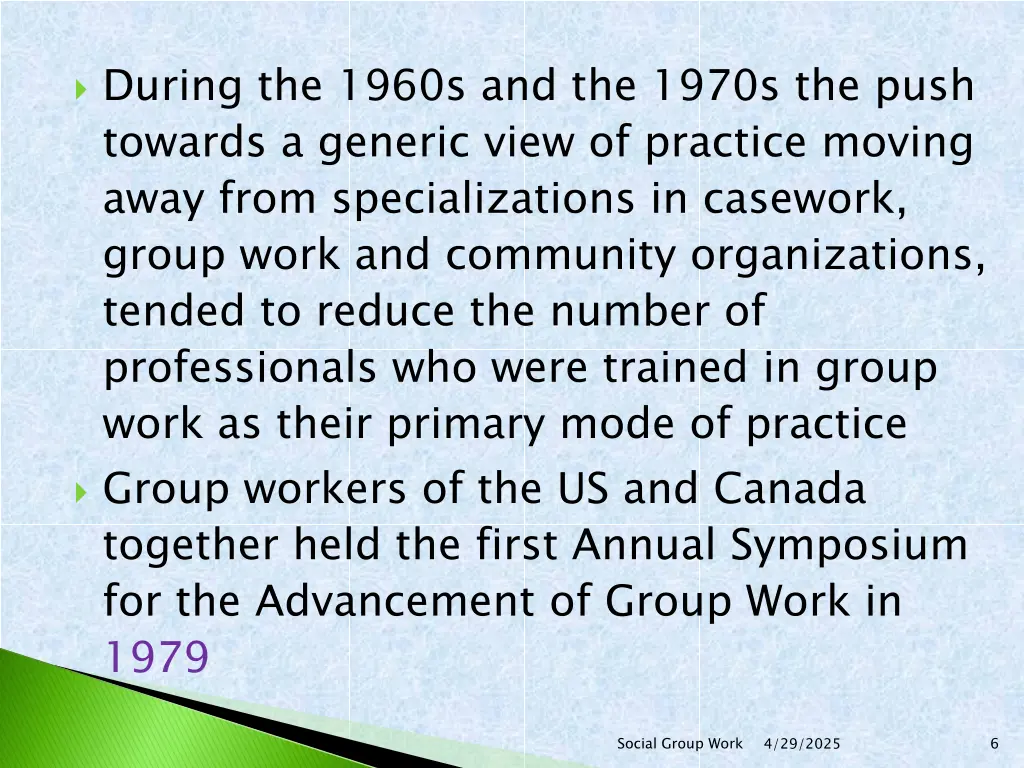 during the 1960s and the 1970s the push towards