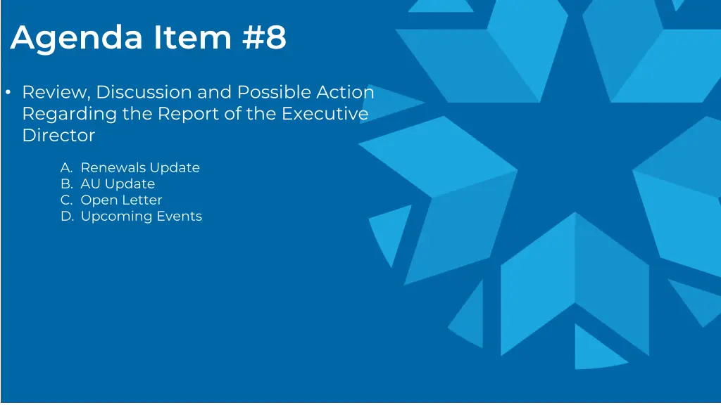 agenda item 8