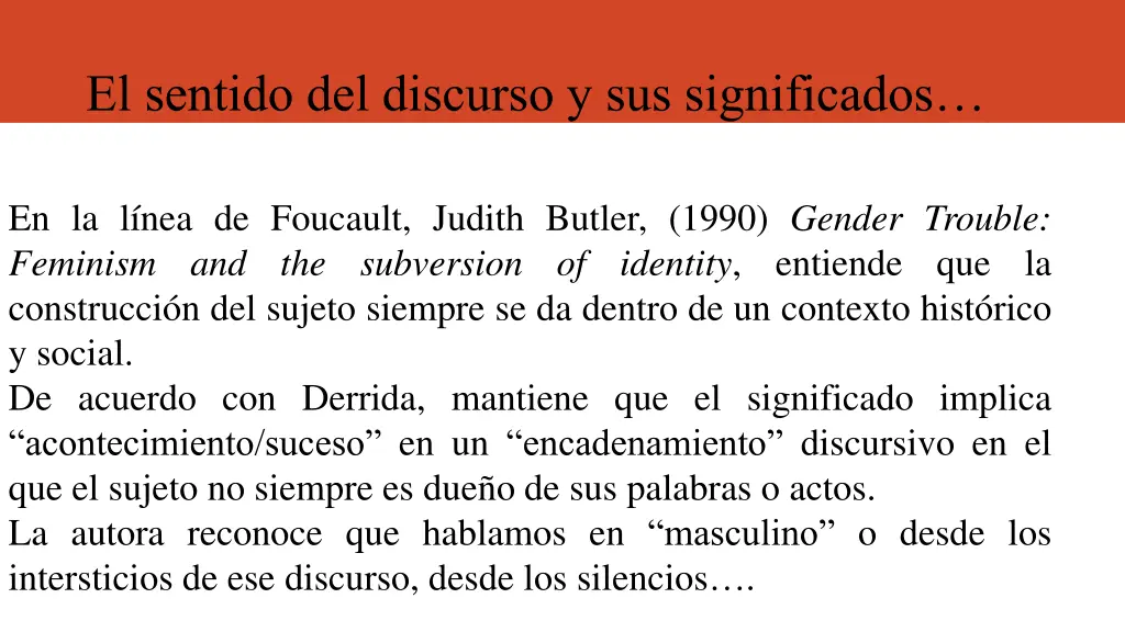 el sentido del discurso y sus significados