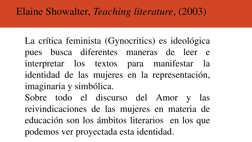 elaine showalter teaching literature 2003