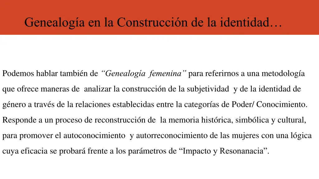 genealog a en la construcci n de la identidad