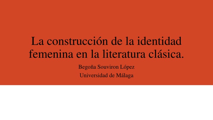 la construcci n de la identidad femenina