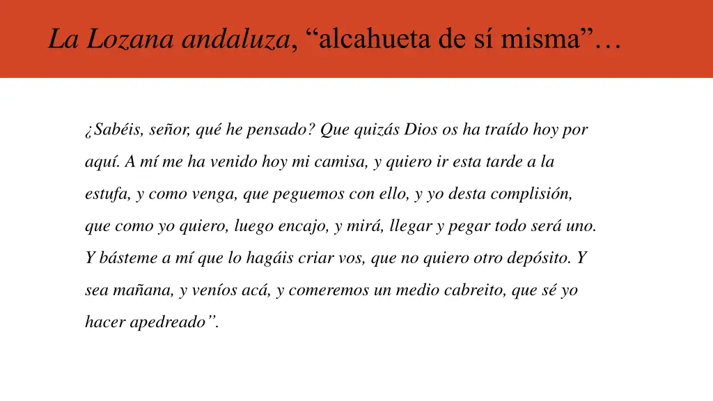 la lozana andaluza alcahueta de s misma