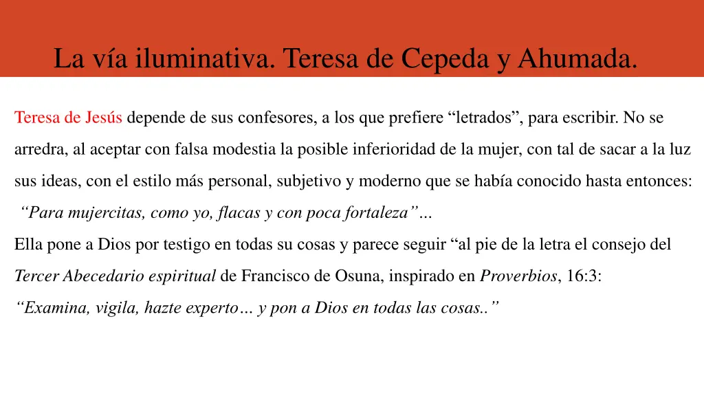 la v a iluminativa teresa de cepeda y ahumada