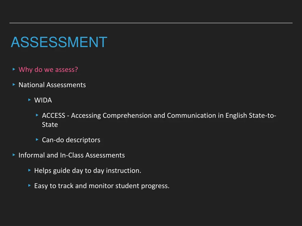 assessment