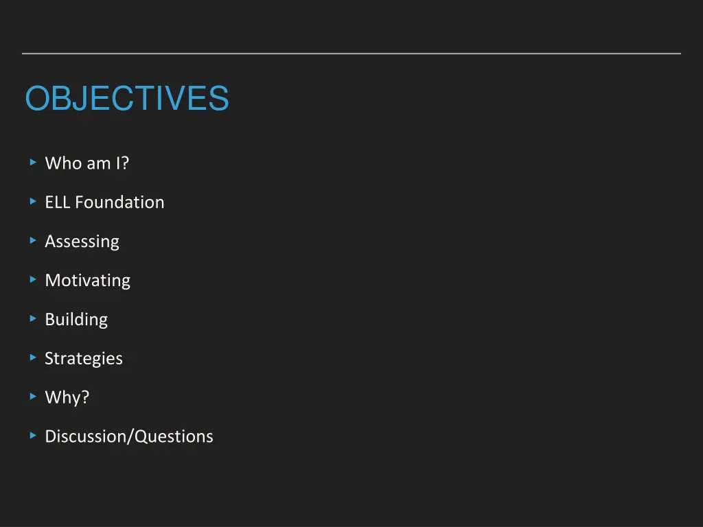 objectives