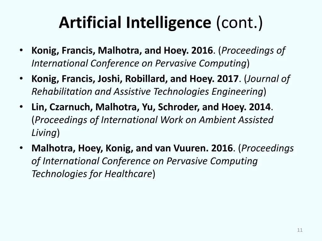 artificial intelligence cont