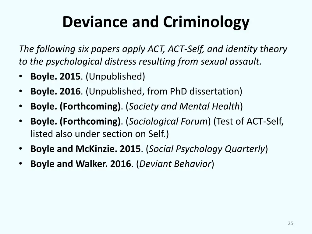deviance and criminology