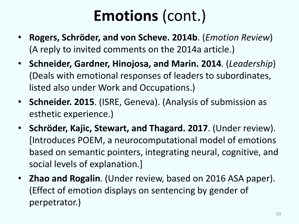 emotions cont