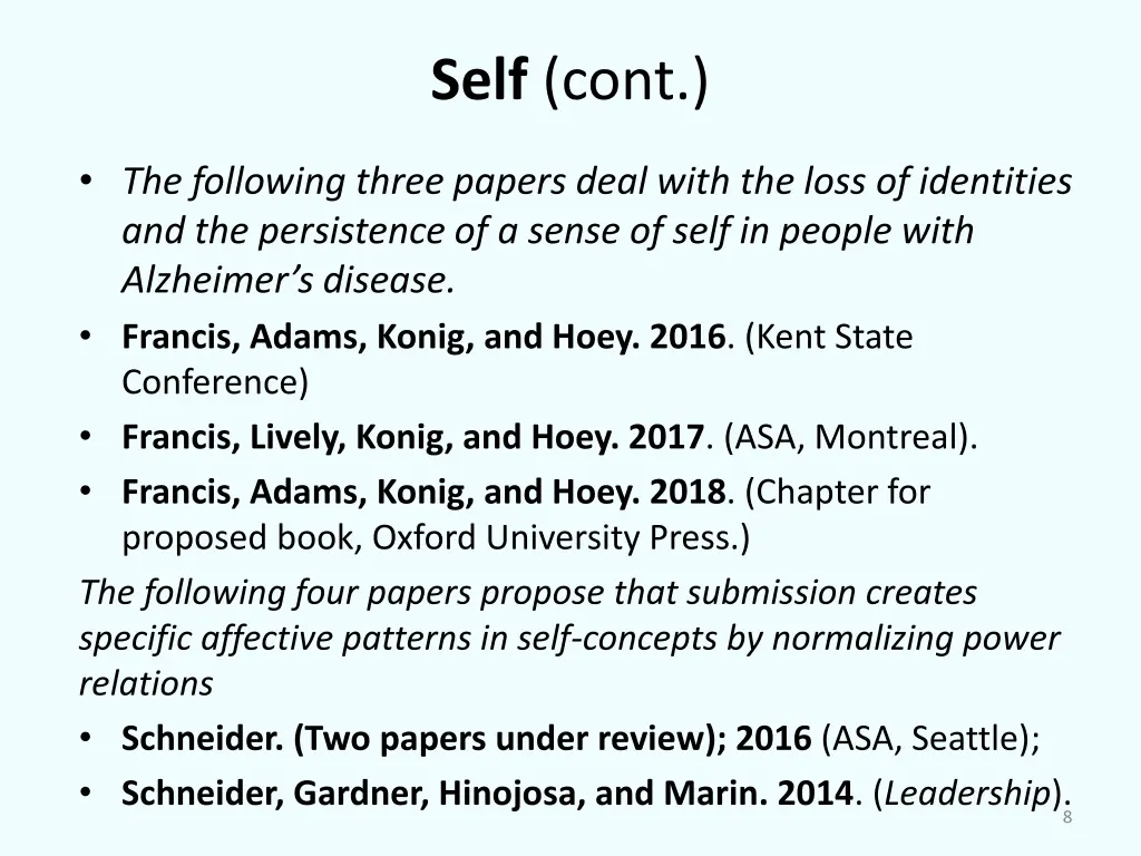 self cont