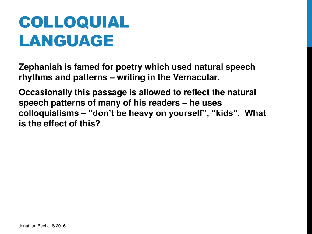 colloquial language
