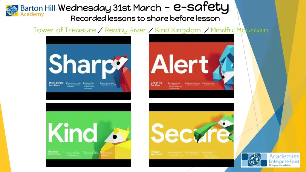 wednesday 31st march e e safety