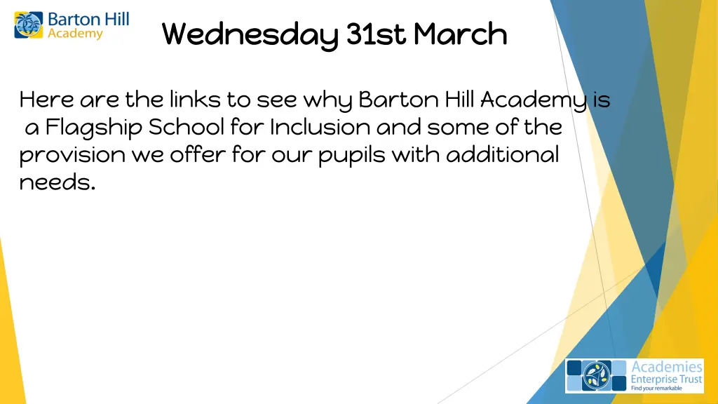 wednesday 31st march wednesday 31st march 1