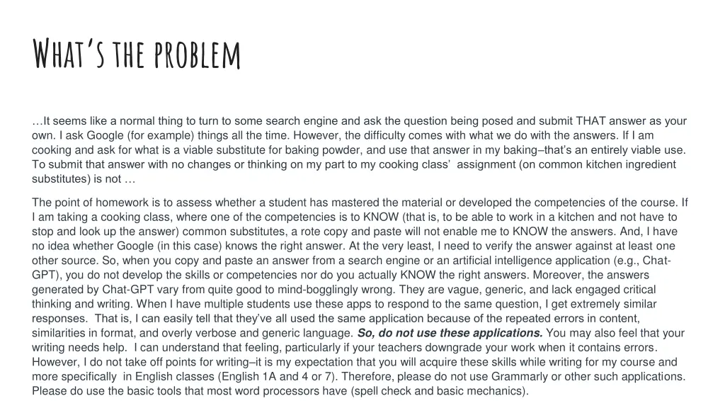 what s the problem