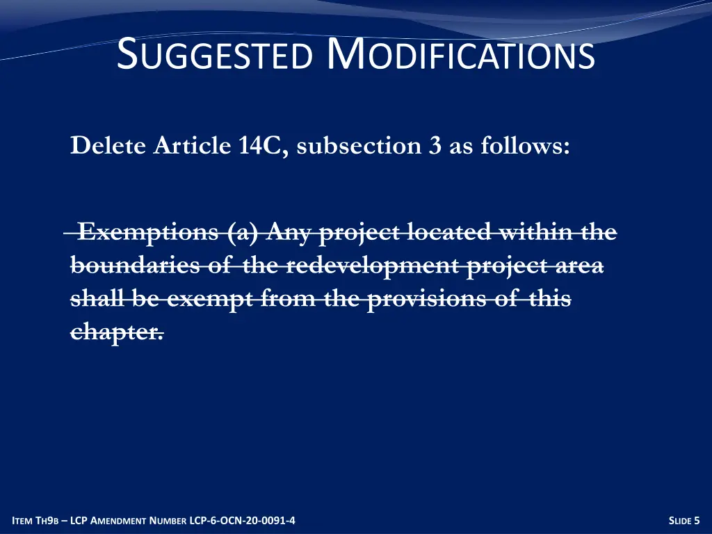 s uggested m odifications 1