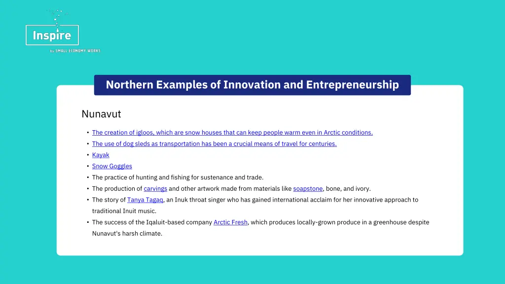 northern examples of innovation 6