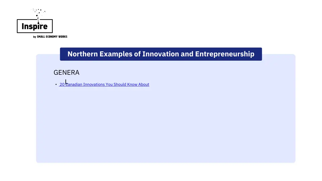 northern examples of innovation