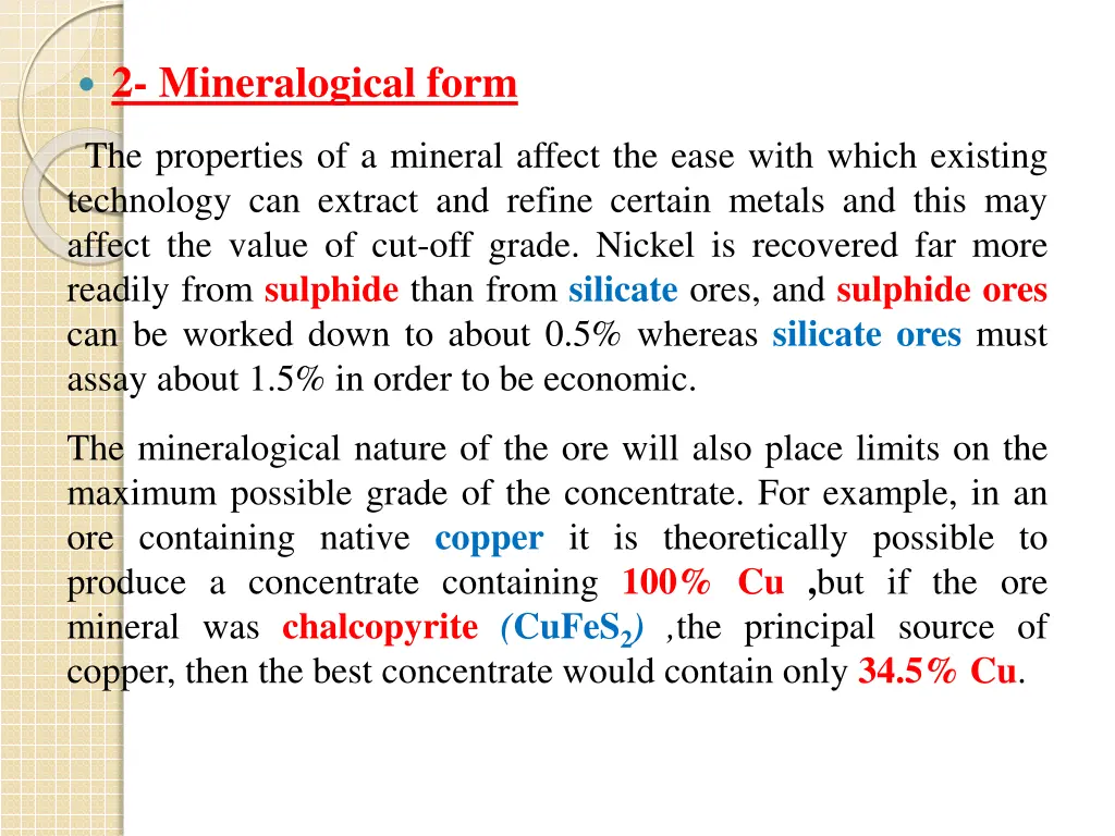 2 mineralogical form
