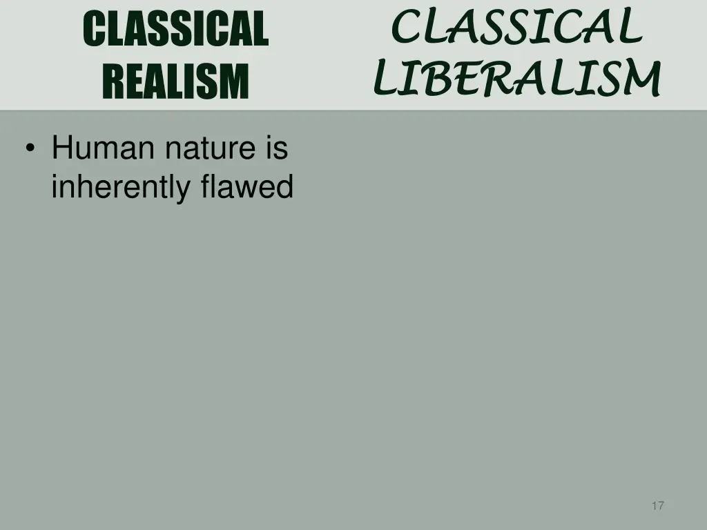 classical classical liberalism liberalism