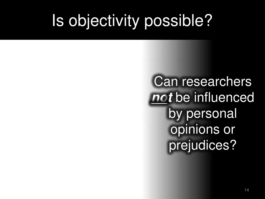 is objectivity possible